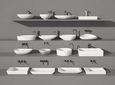 Modern wash basin 3d model