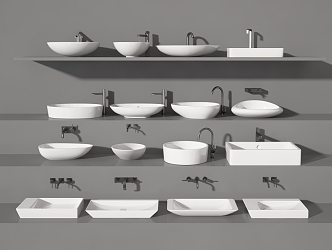 Modern wash basin 3d model