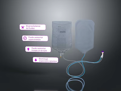 IV Fluid Bag Made Of Plastic Material With Polyvinyl Chloride And Sterile Contents 3d model