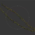 Old Rusted Metal Chain With Intricate Link Design On Dark Background