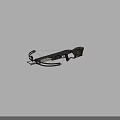 Modern Crossbow Weapon Design With Mechanical Structure And Metal Components