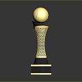 World Cup Football Trophy Champion Trophy Gold Cup Trophy World Cup Gold Cup Game Trophy Sporting Goods 3d model