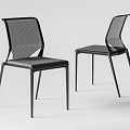 Vitra Dining Chair Single Chair 3d model