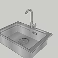 Modern Stainless Steel Single Bowl Kitchen Sink With Faucet Design