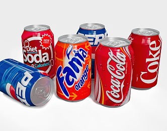 Modern Coke Drink 3d model