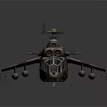 Space And Aerospace Camouflage Military Helicopter With Weapon Mounts And Sensor