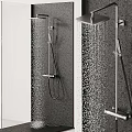 Modern Bathroom Shower Head With Powerful Water Flow And Sleek Handheld Design