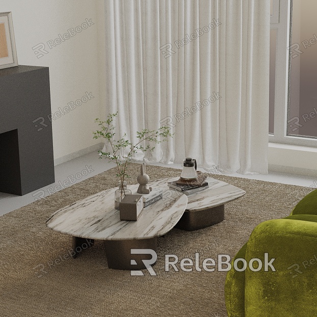 Modern coffee table model