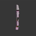 Modern Sci Fi Weapon Design With White Body Black Grip And Red Accents