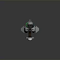 laser tower turret turntable sci-fi tower defense game tower defense sci-fi turret game turret game turret 3d model