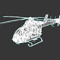 Modern Purple Helicopter With Main Rotors Tail Rotor And Cockpit Design