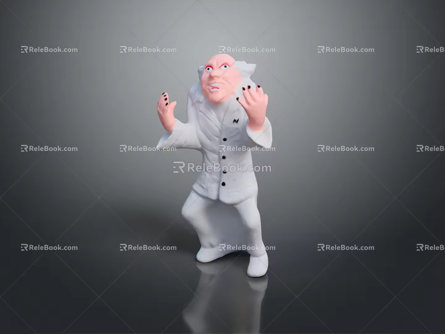 Wise Old Man Old Man Ancient Old Man Ancient Wise Warlock Taoist priest wizard mage 3d model