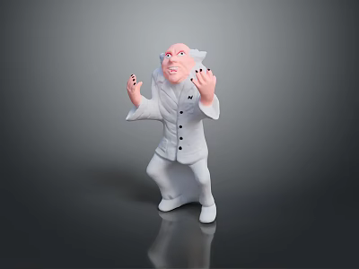 Wise Old Man Old Man Ancient Old Man Ancient Wise Warlock Taoist priest wizard mage 3d model