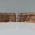 Natural Rock And Wood Structure Featuring Symmetric Layers And Smooth Reflections 3d model