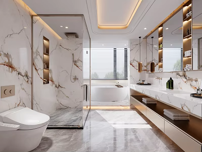 Modern toilet 3d model