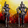 Modern game character Diablo character 3d model