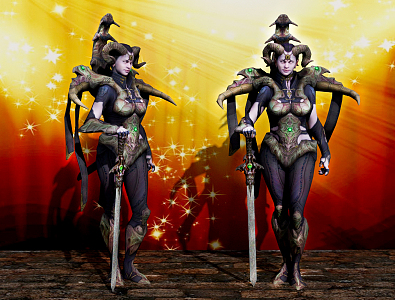 Modern game character Diablo character 3d model