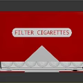 Open Marlboro Cigarette Pack With Red And White Design And Cigarettes Inside