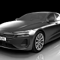 Audi Silver Modern Sedan With Sleek Body Alloy Wheels And Front Grille Design