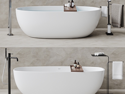 Modern Bathtub Combo 3d model