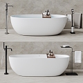 Modern Bathtub Bathtub Combo 3d model