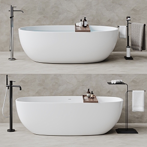 Modern Bathtub Combo 3d model