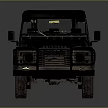 Vintage Off Road Vehicle with Classic Boxy Design and Rugged Exterior Details
