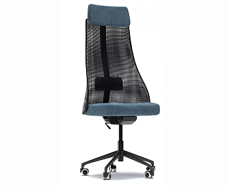 Office Chair Staff Chair Training Chair Rotating Pulley 3d model