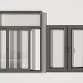 modern sliding window 3d model