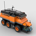 LEGO Toy Blocks Mobile Fortress RV Heavy Duty RV 3d model