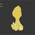 Decorative Transparent Crystal Sculpture With Intricate Design Abstract Shape And Reflective Base