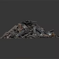 Pile of Various Metal Building Components with Mixed Shapes and Sizes