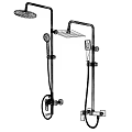 Modern Shower Head Systems With Overhead And Handheld Spray Designs For Bathroom