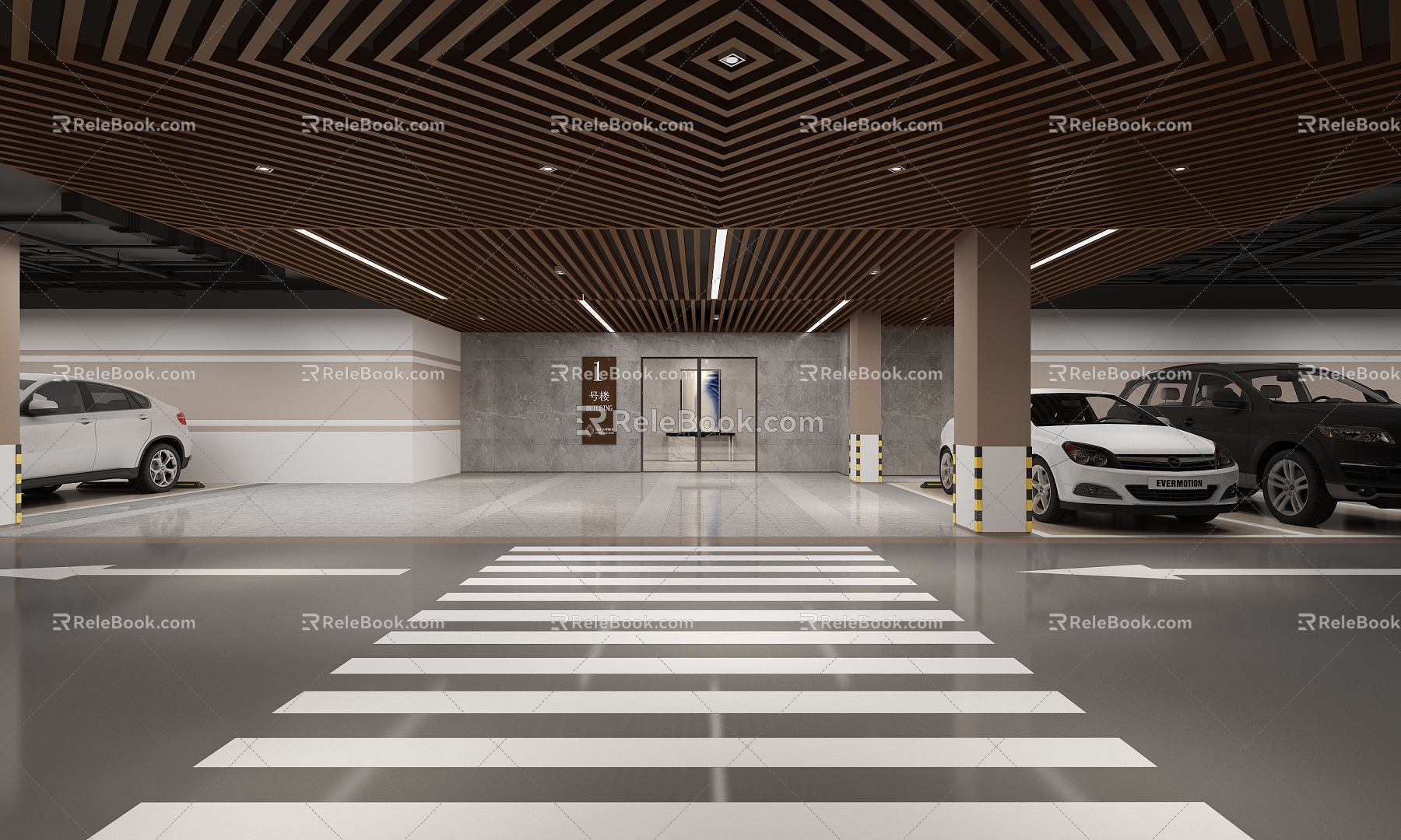 Underground parking 3d model