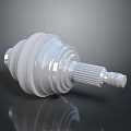 Industrial Equipment Mechanical Part with Precision Engineered Metallic Cylindrical Structure and Gear Component