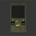 Green Military Weapon Case With Open Lid Number 81 Black Grid Lining And Yellow Label
