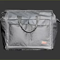 Grey Handbag With Multiple Pockets Handles And Durable Fabric For Everyday Use 3d model
