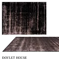 Dark Brown Square Carpet With Vertical Stripes And Soft Velvet Texture For Living Room Decor
