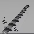 Linear Modular Industrial Equipment With Multiple Units And Assembly Components