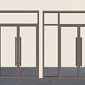Modern Glass Doors With Aluminum Frame For Contemporary Interior Design