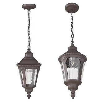 Industrial wind chandelier 3d model