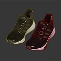 Adidas Sports Shoes With Dark Upper And White Sole Striped Design For Men