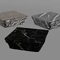 Natural Stone Components With Square Shape And Marble Texture In Different Colors