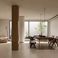 Modern Basement Living Room With Sofas Colorful Cushions And TV