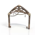 Handcrafted Wooden Arch Decorative Structure With Natural Design For Garden Decor