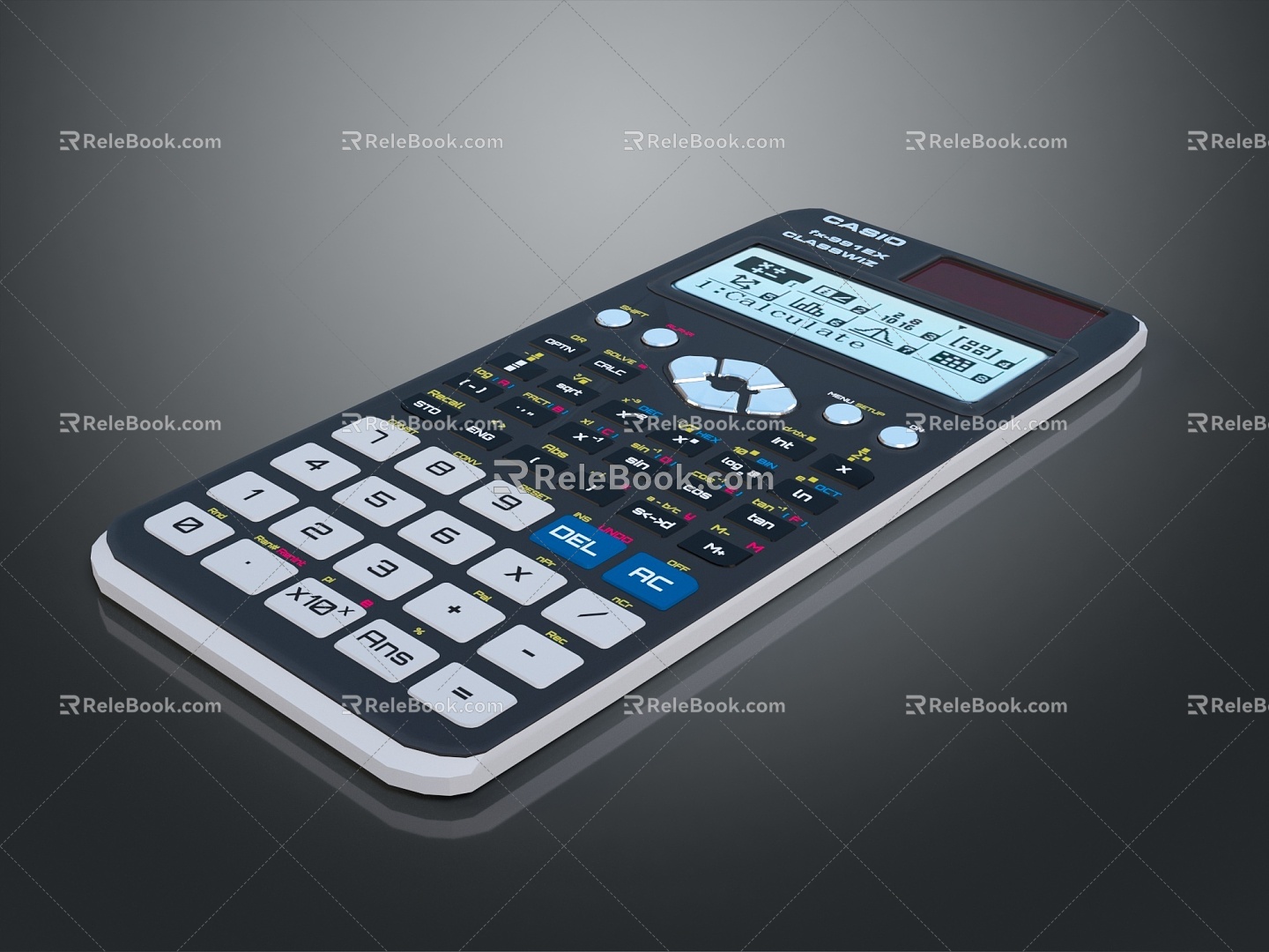 Calculator Electronic Calculator Casio Calculator Calculator Stationery Office Supplies Office Items 3d model