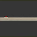 White Long Strip Design Switch Panel With Multiple Outlets And Red Control Button
