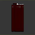 Stylish Red Suitcase With Leather Handle And Metal Clasps For Daily Use
