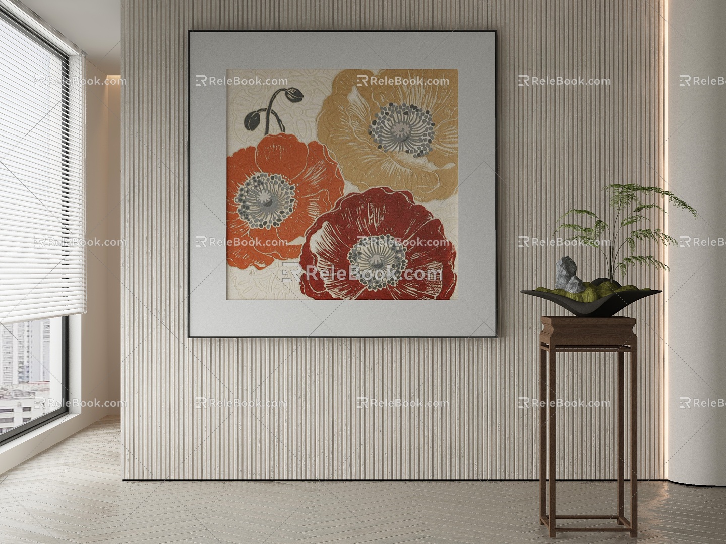 modern decorative painting 3d model