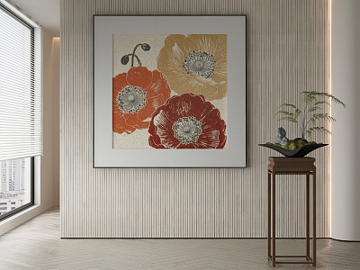 modern decorative painting 3d model